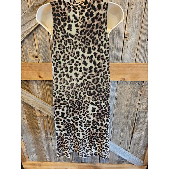 Nik and Nash size S made in USA leapord print Layered casual career dress EUC - Picture 2 of 8